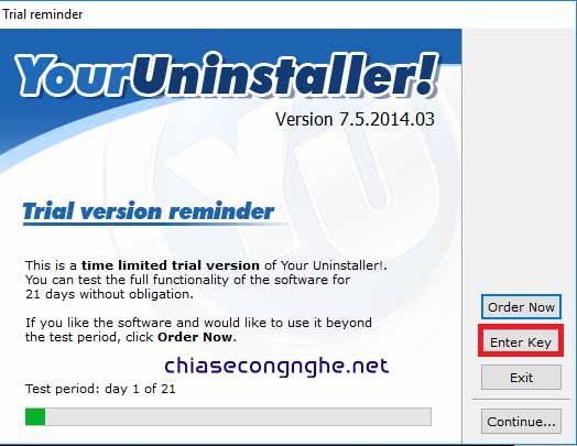 Your Uninstaller Pro 7.5
