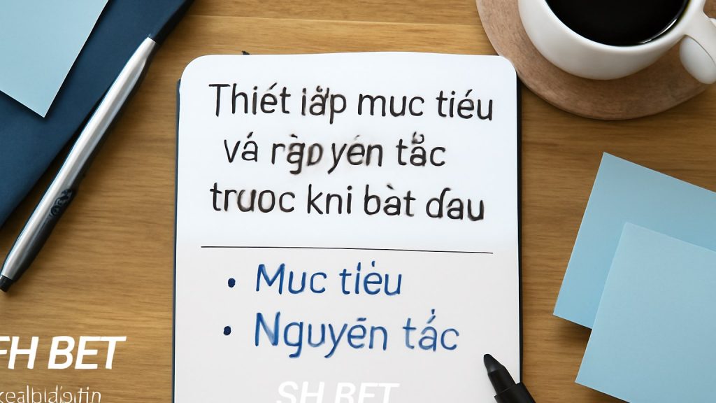 Thiết lập mục tiêu và nguyên tắc trước khi bắt đầu Minh họa: Thiết lập mục tiêu và nguyên tắc trước khi bắt đầu