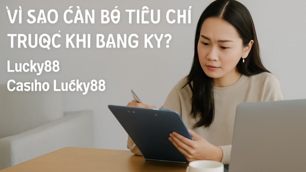 Minh họa: Vì sao cần bộ tiêu chí trước khi đăng ký?